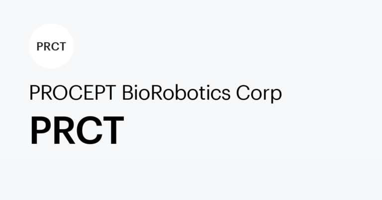 สรุปหุ้น PRCT : นวัตกรรมด้านหุ่นยนต์ผ่าตัดเฉพาะทาง